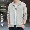 ROMON Men's Casual Stand-Collar Jacket