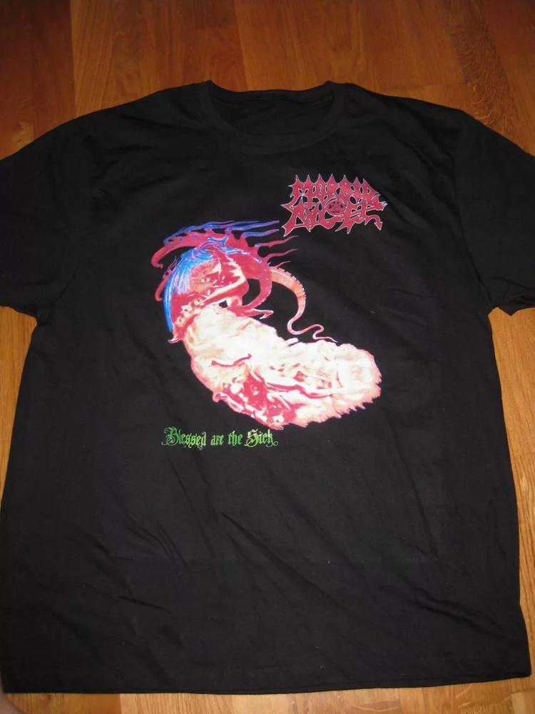 Morbid Angel Band Live On Stage Black T-Shirt Cotton Unisex