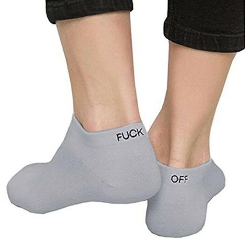 Отвратные женские и мужские забавные повседневные спортивные белые и черные носки для скейтборда унисекс с надписью