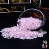 Натуральный измельченный розовый кварц для аквариумов, цветочных горшков, ландшафтного дизайна и подношений Будде