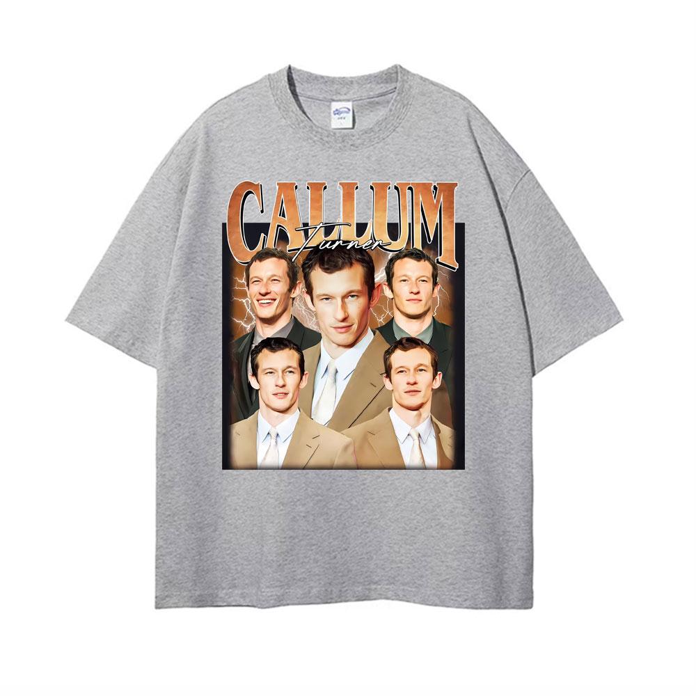 Callum Turner Vintage Graphic Tshirt Unisex Women Fashion Classic 100 Cotton Tshirts Casual Comfort Oversized T Shirt Streetwear