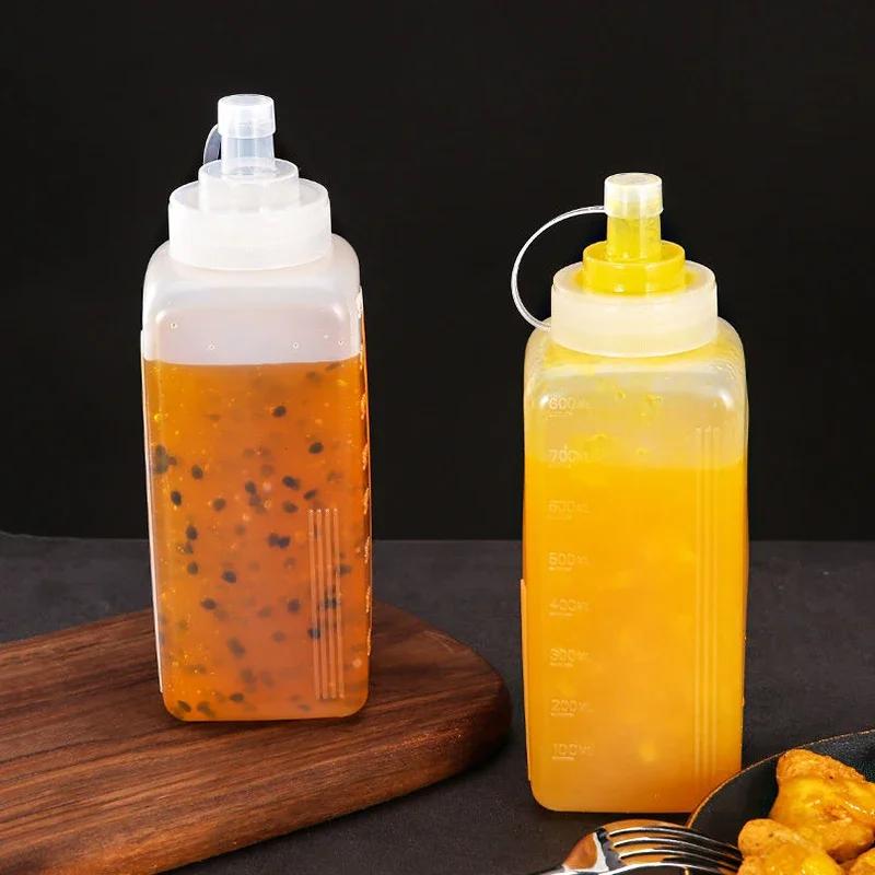1000 мл Бутылка для соуса с широким горлышком, пылезащитный диспенсер для приправ для кухни, салата, оливкового масла, приправ, гаджеты