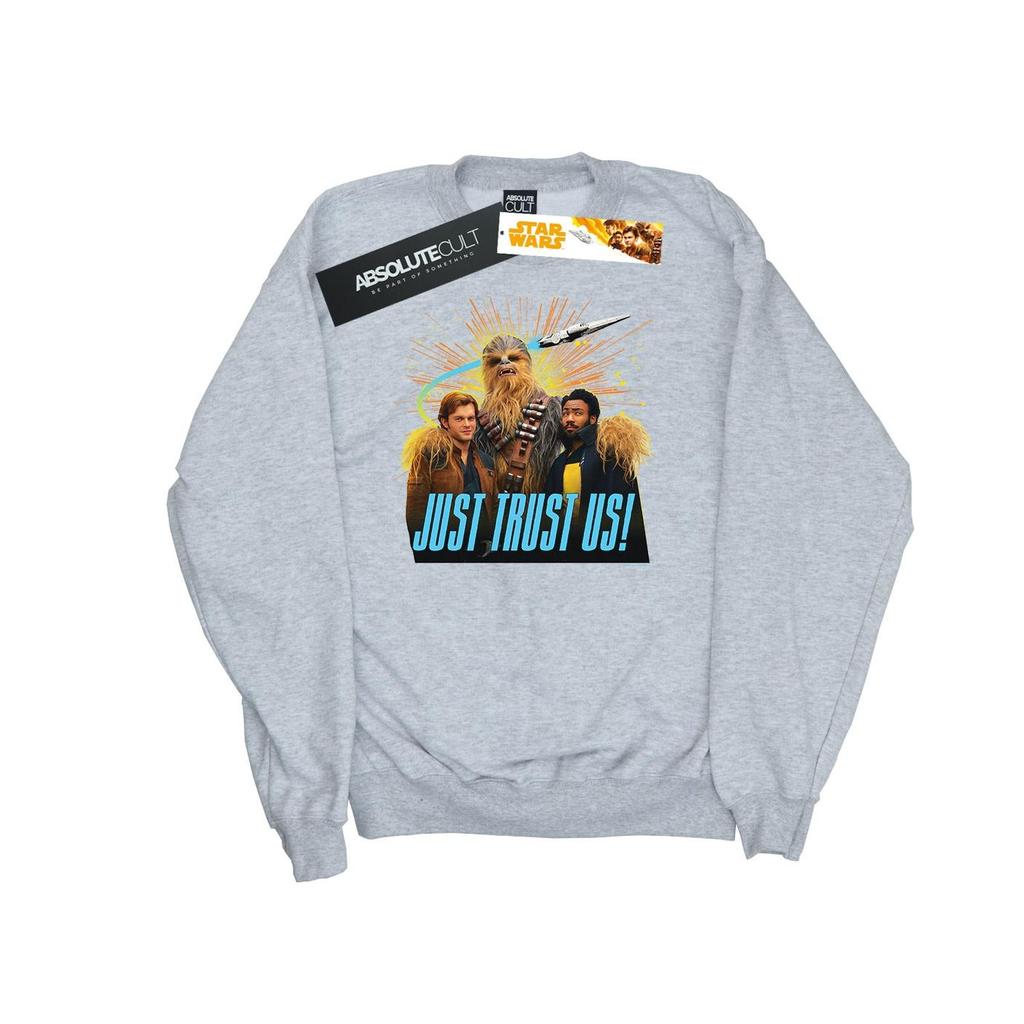 STAR WARS Mens Solo Just Trust Us Sweatshirt