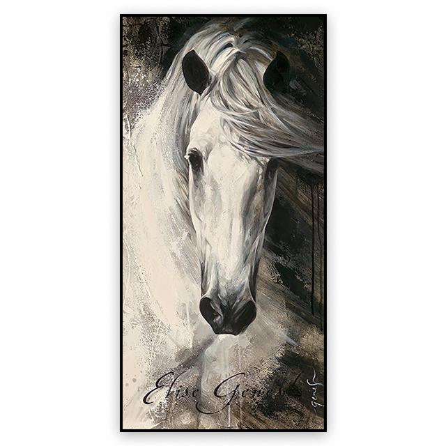 Животное Лошадь Украшение Картина Аннотация Простой Стиль Холст Плакат Гостиная Стены Искусства Фрески для Современного Домашнего Декора Эстетика