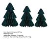 3 Pcs Paper Christmas Tree 3D Honeycomb Tree Tabletop Centerpiece for Holiday Fireplace Mantel Table Decor