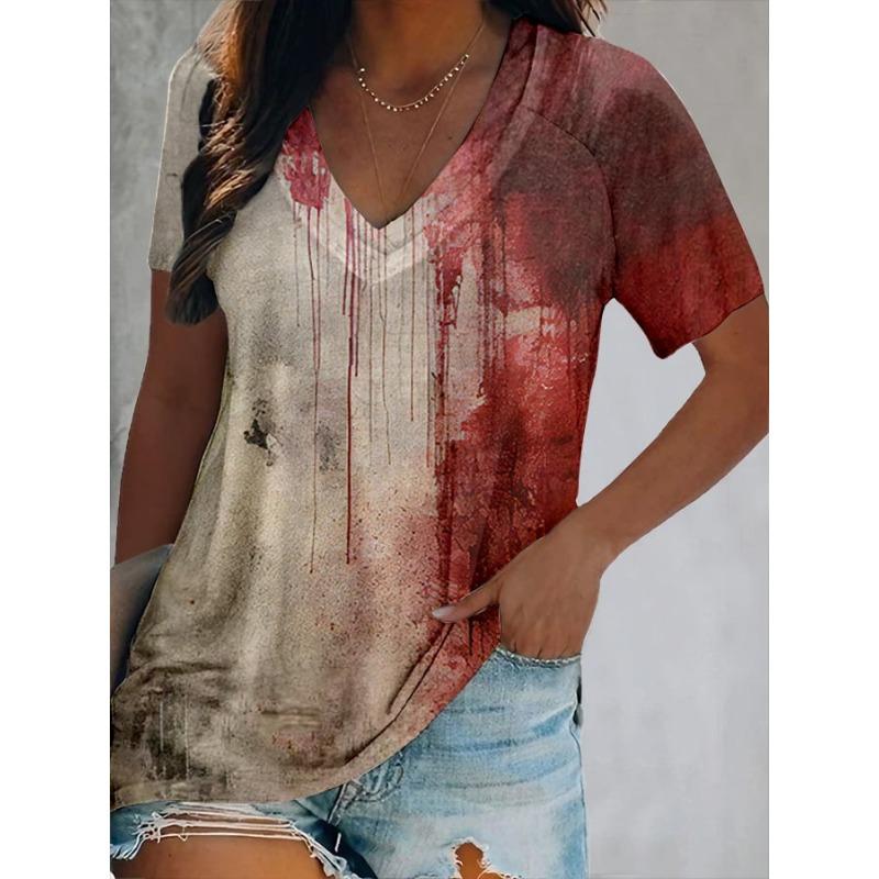 YYFS Женская мода повседневная весна-осень цветные блоки блузки и рубашки с длинным рукавом и круглым вырезом