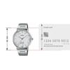 Casio Мужские Аналоговые Минималистичные Часы с Циферблатом из Белого Мрамора MTP-VT01DM-7AUDF, Белые, Современные