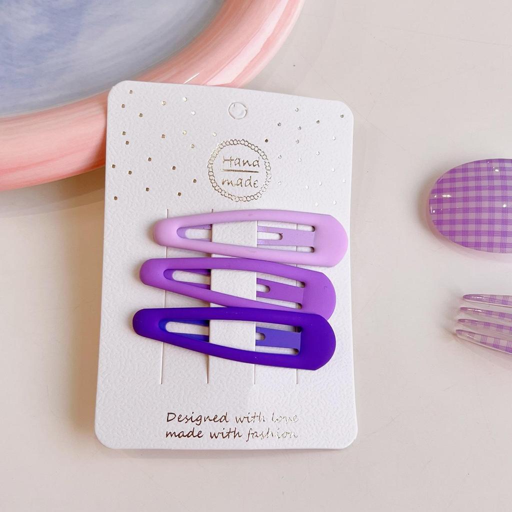 3 шт., матовые заколки для девочек, овальные, треугольные и квадратные заколки для волос со звездами для детей, заколки для волос, заколки для волос Click Clack