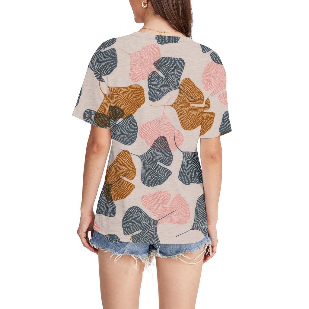 Женские футболки с V-образным вырезом и коротким рукавом, летние топы, повседневные базовые футболки, модные