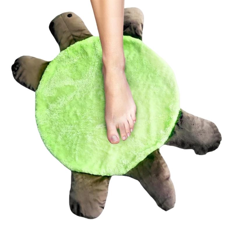 Turtles Floor Foot Mop Double Side Cleaning Pad For Easy Floor Maintenance Dust Hair Pickup Washable for Various Floor