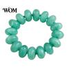 Wrist Jewelry Bead Bracelet for Women, Colorful Acrylic Beads Elastic Adjustable Stretch Bracelet, Boho Summer Beach Vacation Ladies