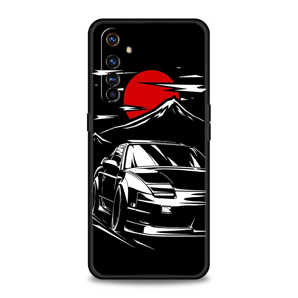 Япония JDM Спортивные Автомобили Мужские Для Realme GT Neo2 3 Чехол Для Телефона Для Realme 9 8 7 6 GT2 Pro Plus 5G 8i 9i C3 C21 C11 C25 C35 Обложка