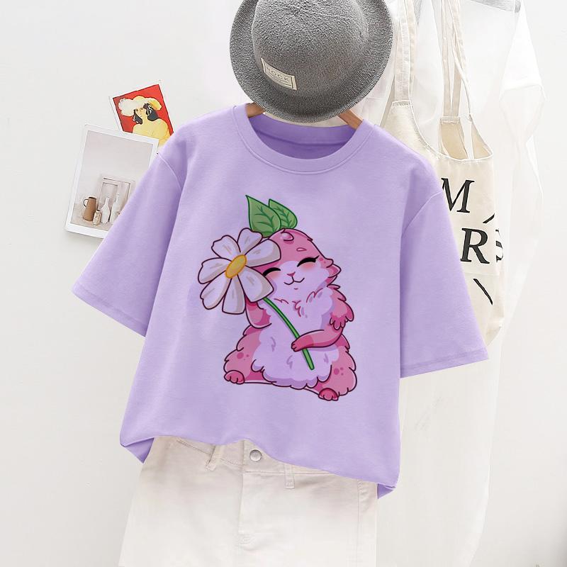 Kids Girl T Shirt Summer Baby Cold Drink Tops Toddler Tees Clothes Children Clothing Cartoon T-shirts Short Sleeve Casual Wear