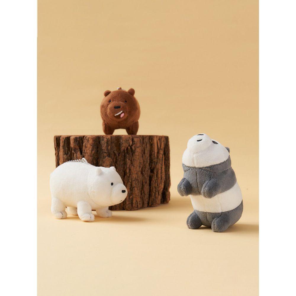 DAYNEEDS Брелок-мишка We Bare Bears, плюшевый брелок для сумки, кольцо для ключей, шарм для сумки, We Bebe