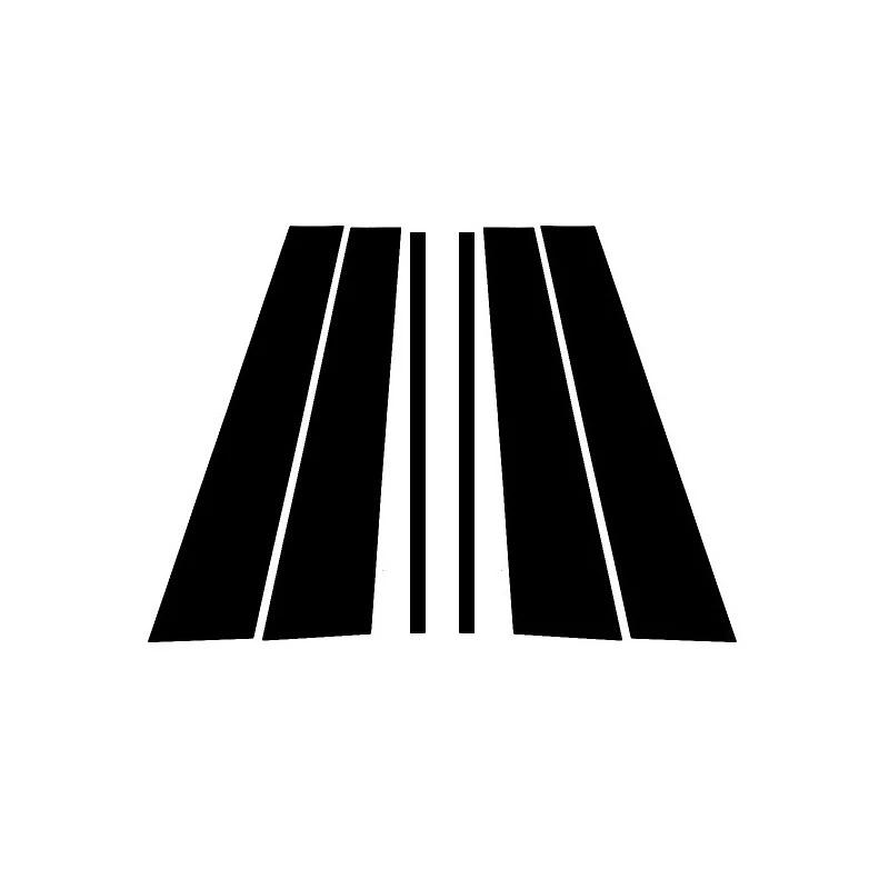 6 шт. карбоновая накладка на окно автомобиля Fitbre, наклейка на колонку BC, подходит для Land Rover Range Rover L405 2013-полированная стойка