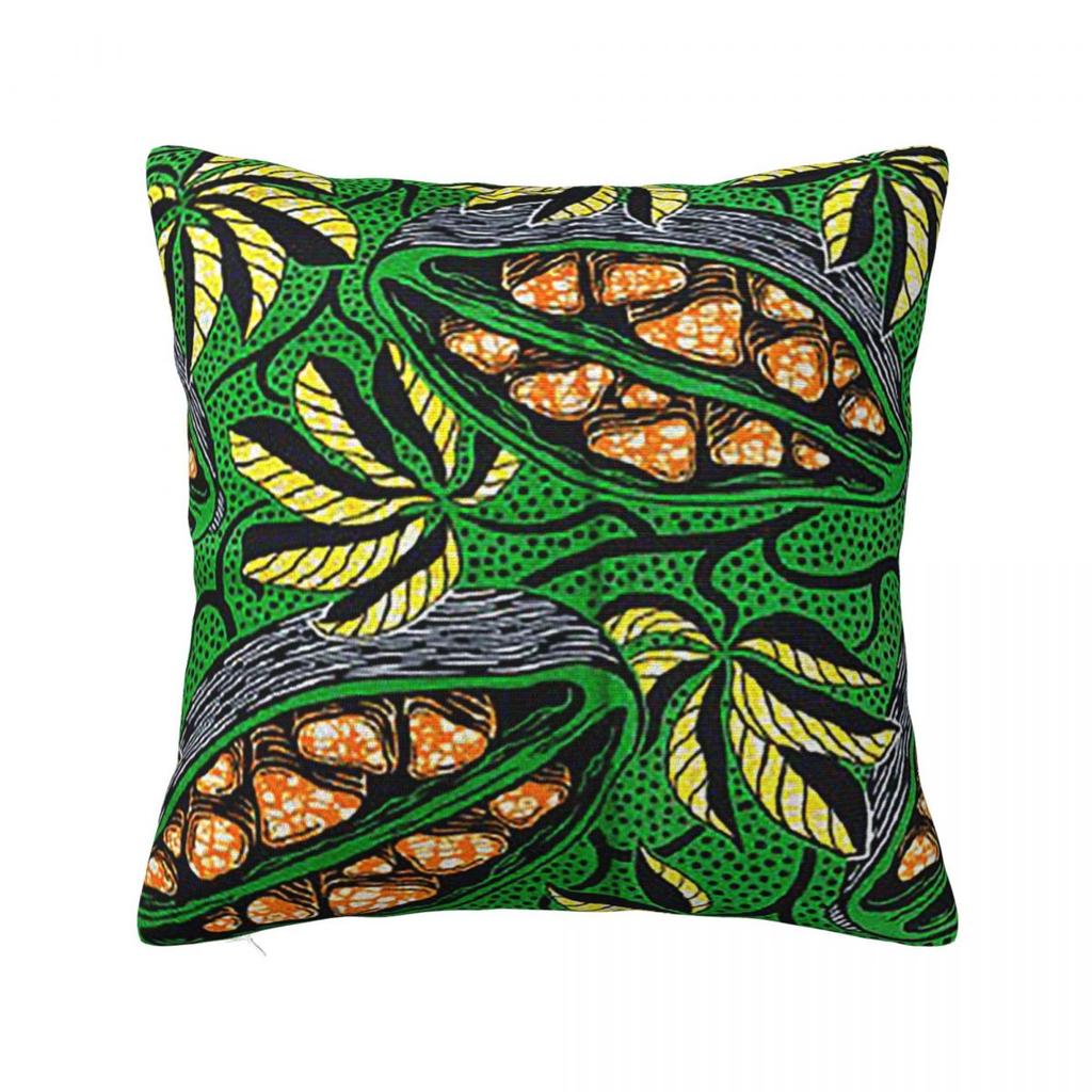 Kizomba Samakaka Ankara Print African Pattern Wax Design  Square Pillowcase Cushion Cover Pillow Case Throw Pillow Cover