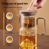 GIANXI нержавеющая сталь ручка чашка для чая пуэр с фильтром прозрачные стеклянные кофейные чашки портативная кофейная кружка принадлежности для кофе и чая