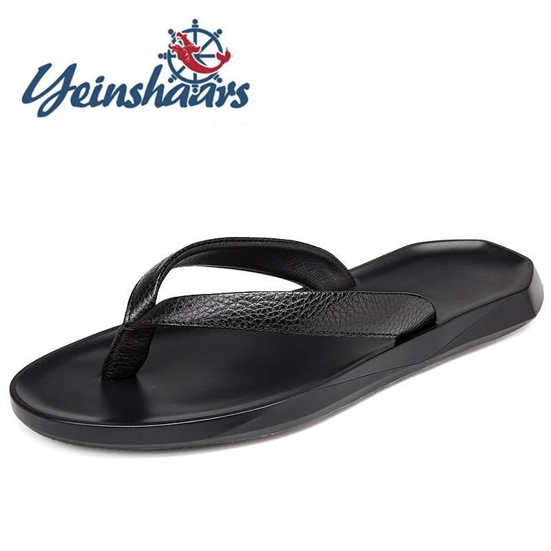 2024 Новые брендовые мужские тапочки, высококачественные летние пляжные шлепанцы, мягкие мужские удобные шлепанцы из натуральной кожи, легкая обувь для отдыха на открытом воздухе