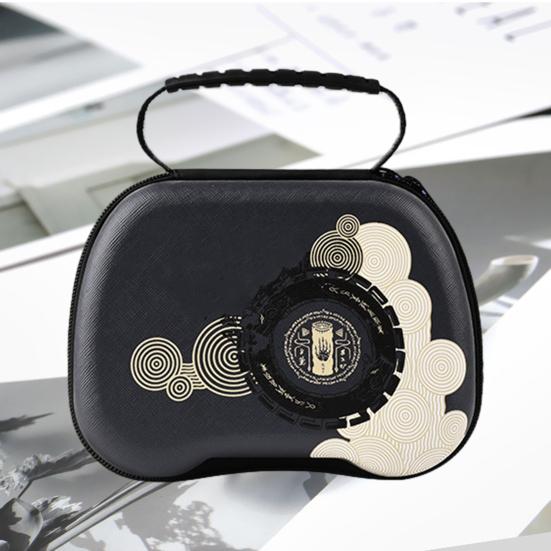 Противоударный жесткий дорожный чехол для контроллера из ЭВА, беспроводной геймпад с сетчатым карманом, фиксирующий ремень, универсальная защитная сумка с ручкой