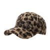 Women's New Style Leopard Print Structured Baseball Cap for Autumn and Winter - Outdoor Warm Sun Protection Visor Hat