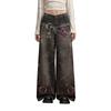 2025 Autumn American Style Chain Print Straight-Leg Casual Pants