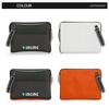 Men Women Laptop Bag 13 Inch Tablet Laptop Sleeve Case Linen+PU Leather Handbag 2022 New Street Trend Clutch Bag for Boys Girls