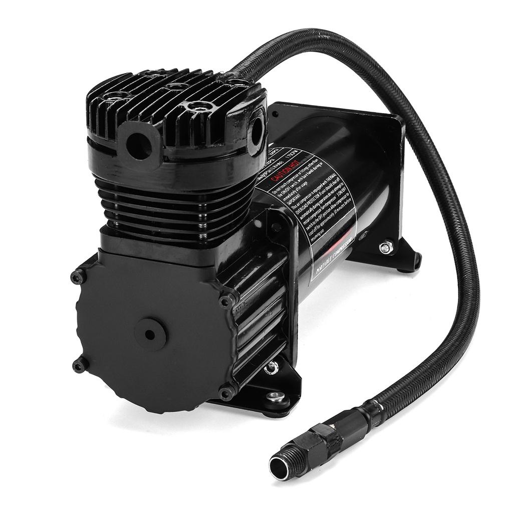 200PSI 444C 12V Макс Комплект воздушного компрессора для гудка с реле и переключателем Черный для грузовика и лодки