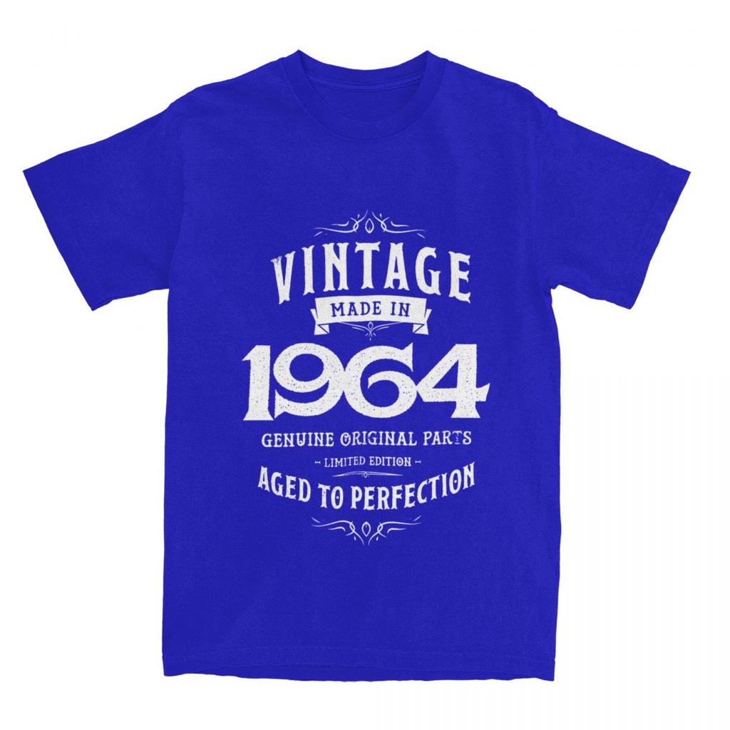 День рождения 1964 60-летие бабушка дедушка подарок мерч рубашка для мужчин женщин в возрасте 60 лет смешной чистый хлопок новое поступление футболки