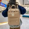 College Style Junior High School Student Schoolbag Solid Color Student Backpack Women's Nylon Backpack