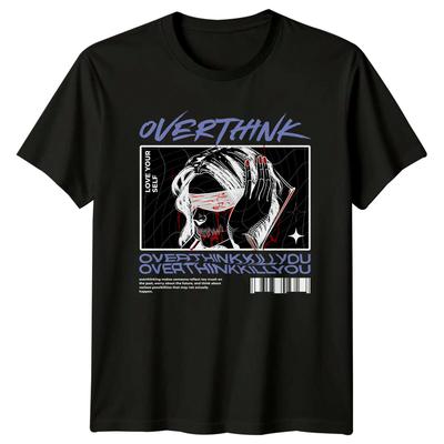 Overthink Kill You Mental Health Mens T-Shirt Womens Tee Graphic Top