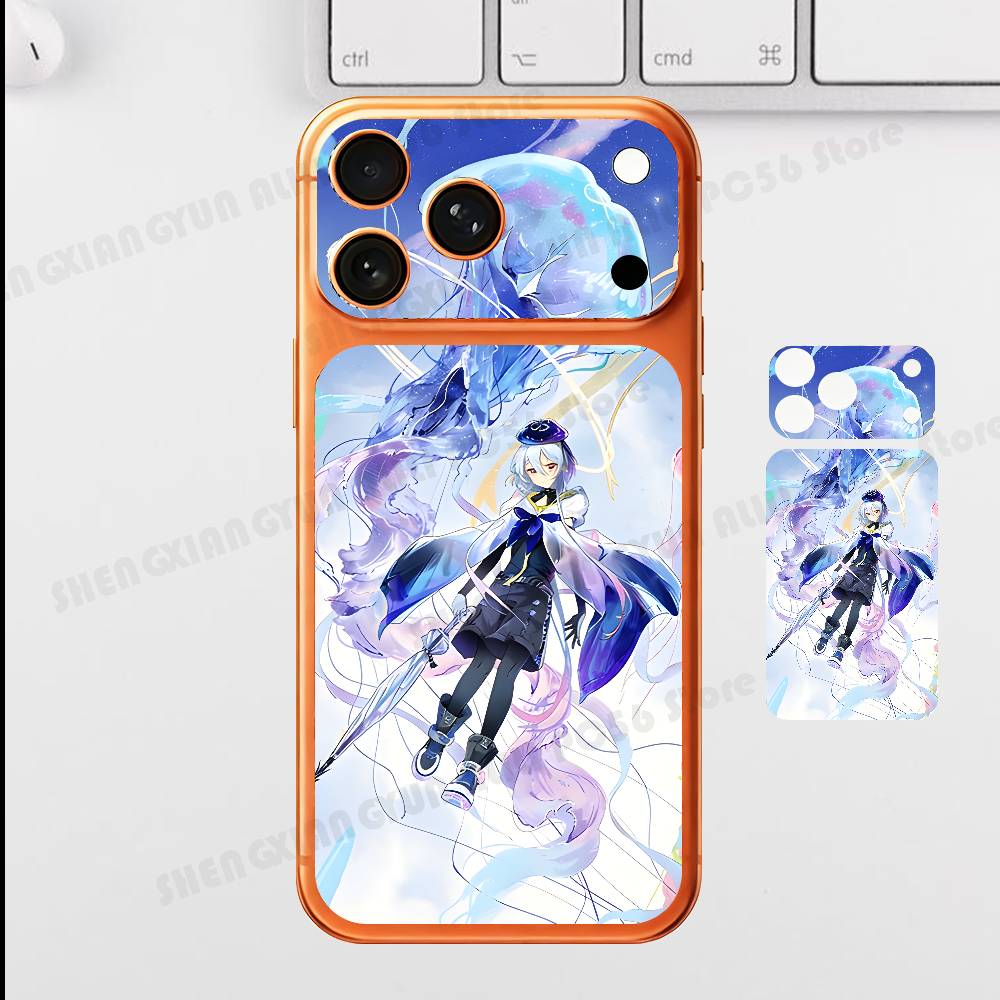 Игра A-Arknights M-Mizuki Для IPhone 17 Pro ProMax Полная Задняя Крышка Наклейка Обёртка Плёнка Защитная Наклейка На Заднюю Панель