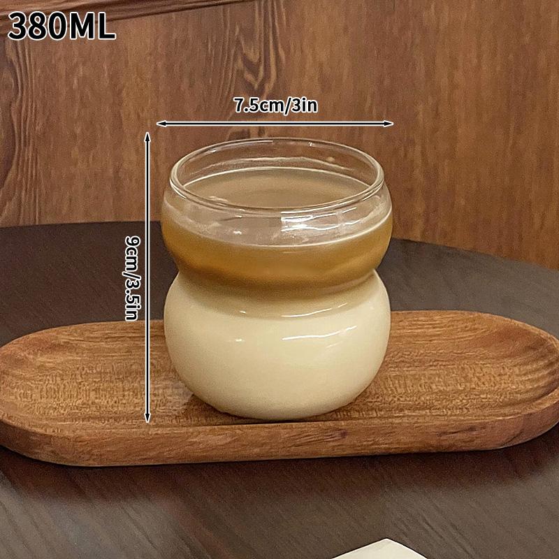 Transparent Glass Cup Retro Coffee Drinkware Juice Milk Transparent Coffee Mug Iced Water Mug Cocktail Beer Glasses Home Decor