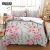 Cherry Blossoms Duvet Cover Set Japanese Floral Bedding Set Microfiber Romantic Theme Quilt Cover Twin King For Valentine's Day