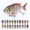 8см/14г Многосекционные жесткие приманки Медленно тонущие Набор приманок для ловли окуня Морская рыбалка