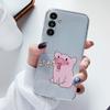 Прозрачный чехол для Samsung Galaxy A24 A17 A16 A56 A55 A54 A06 4G Чехол Мультяшные цветы Мягкий Прозрачный Ударопрочный Funda Лицевая крышка Capa