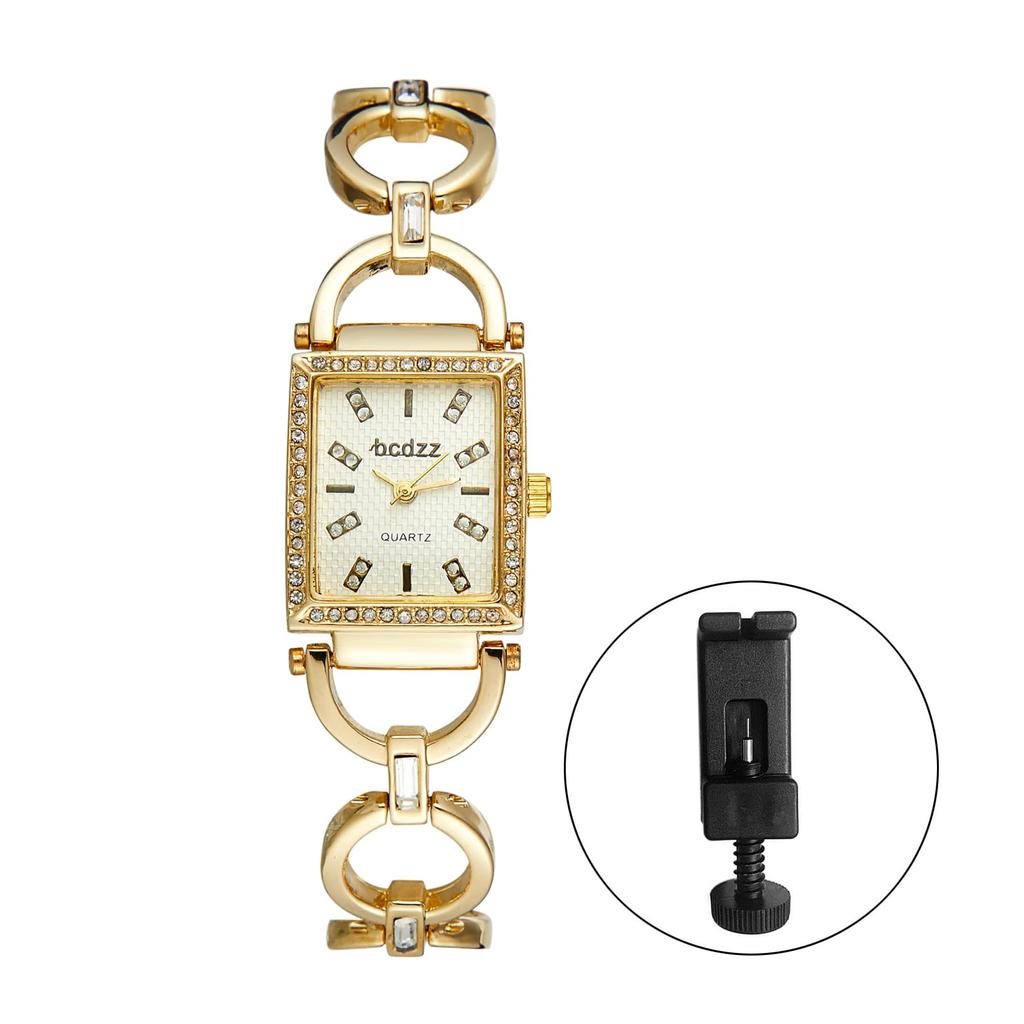 Женские золотые часы-браслет с цепочкой: Милые и стильные аналоговые кварцевые часы золотого или серебряного цвета - идеальный подарок на дни рождения, юбилеи, День матери,
