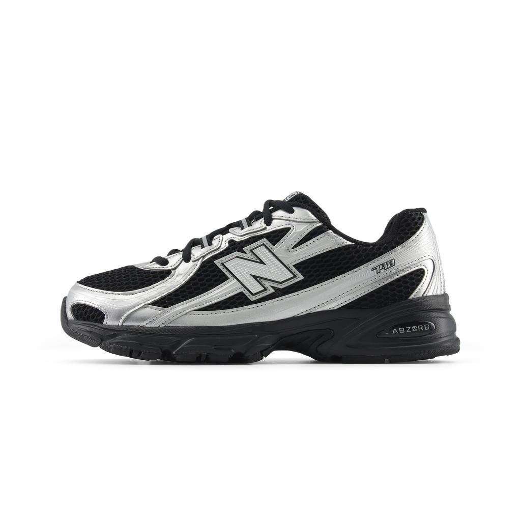 New Balance NB 740 Массивные кроссовки Унисекс Серебристо-черные
