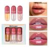 3Pcs/Set  Mini Cute Waterproof Series Velvet Moisture Lip Gloss Moisturizing Liquid Lipstick Lips Makeup Travel Set