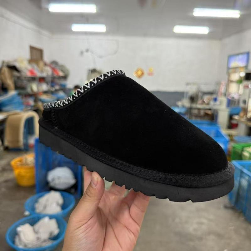 Новая полусумка и зимние сапоги женские меховые интегрированные хлопковые сапоги тапочки воловья кожа шерсть бархат нескользящие