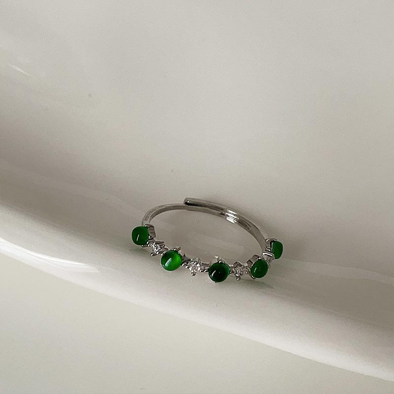 Новое китайское холодное ощущение халцедон тыква капля воды кольцо женское индивидуальное легкое роскошное ретро элегантное универсальное кольцо кольцо