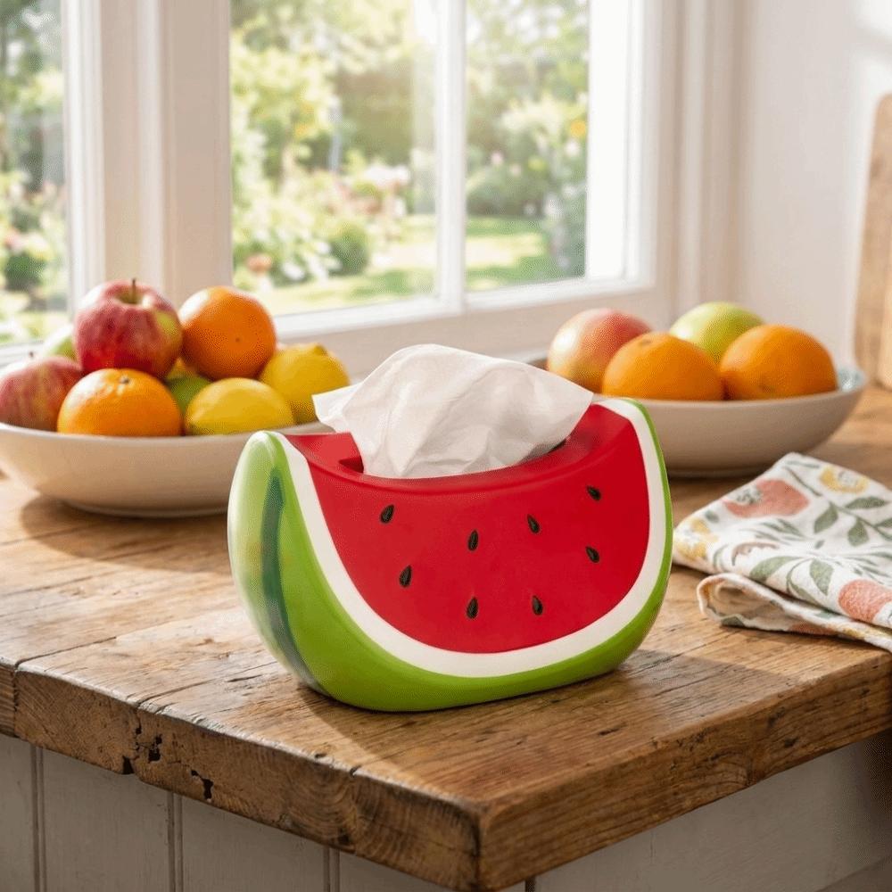 Cute Watermelon Tissue Box High Quality Desktop Decoration Tissue Holder Dining Table