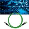 M12 to RJ45 Patch Cord 4Pin Networking Cable for Industrial Ethernet Applications IP67 Waterproof