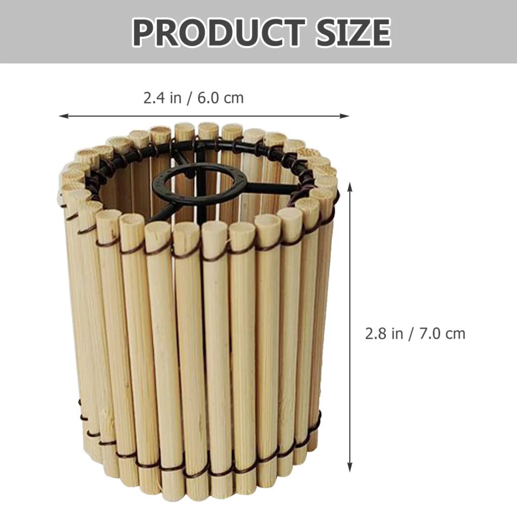 Новый абажур из бамбука, подвесной светильник, чехлы, аксессуары, декоративные подвесные светильники для маленькой спальни