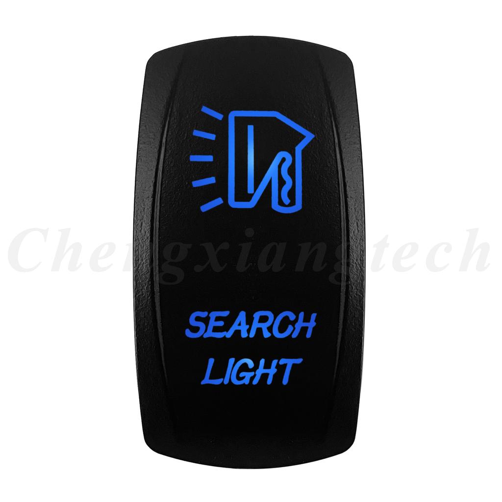 12V 20A Blue Led Car Boat Laser Rocker Switch ON OFF (ON) OFF ON OFF ON (ON) OFF ON (ON) OFF (ON) Waterproof