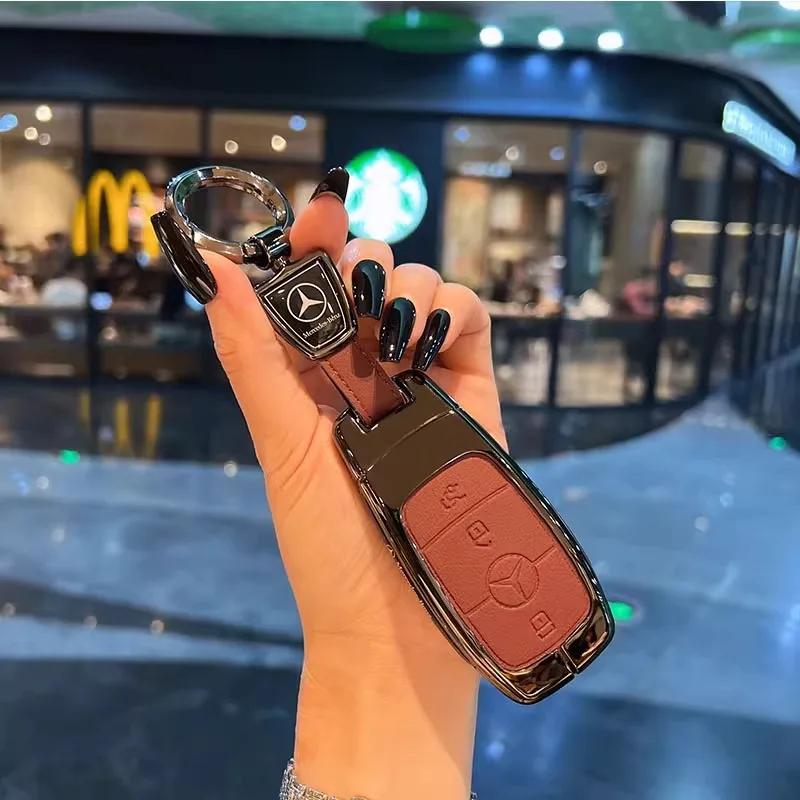 Car Remote Key Case Cover Shell Fob For Mercedes Benz A C E S G Class W177 W205 W213 X167 W222 CLA GLE GLB GLS AMG Maybach qt1