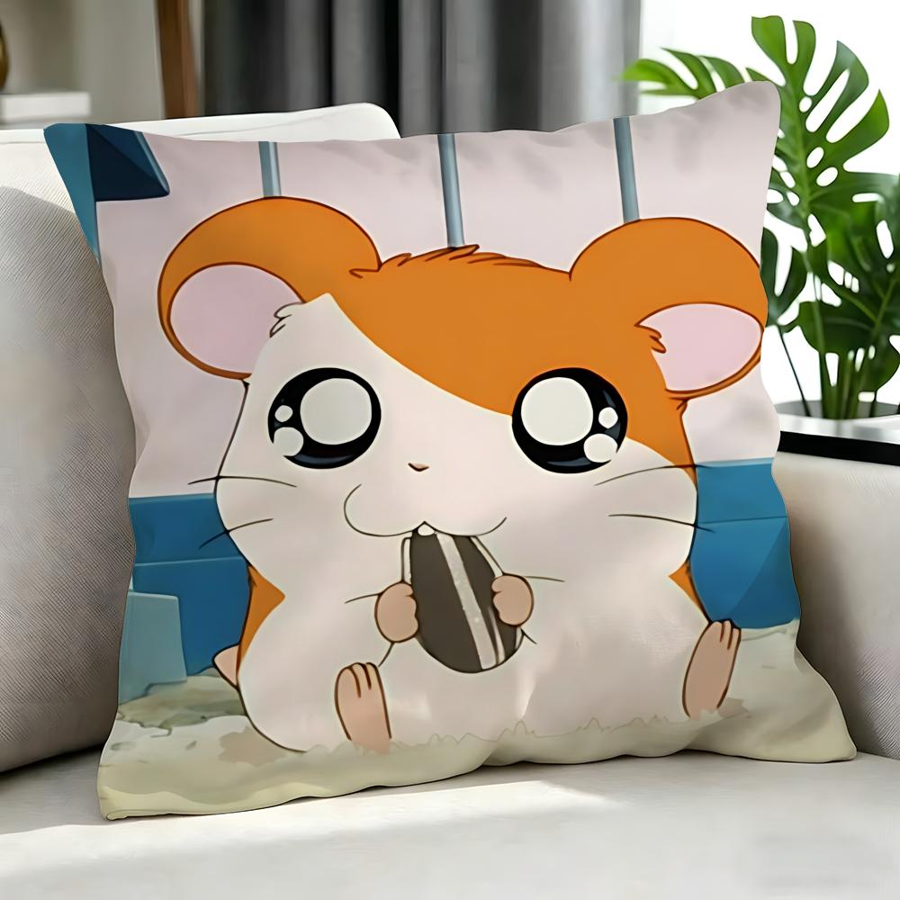 cute Hamtaro Cushion Cover Cushion Cover Set Pcs x x x Pillowcase Decorative Sofa Home Decor