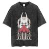 Выстиранная винтажная игровая футболка с карманным графическим принтом Hollow Knight для мужчин и женщин, повседневные забавные футболки, мужские футболки из 100% хлопка