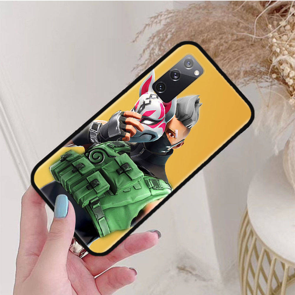 Черный чехол для Samsung Note 20 Lite S24 Ultra S23 A03 A05 A06 A11 A71 A15 A16 A13 A24 A25 A33 A52 A53 A50 M55 M35 Plus F-94 Fortnite Funny Game