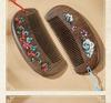 Handmade Inlaid Mother-of-Pearl Sandalwood Comb DIY Kit: Natural Solid Wood Gift, Salon-Quality