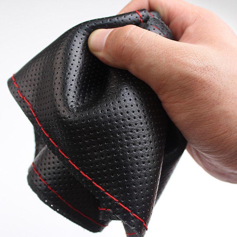 Car Steering Wheel Cover Dongfeng Dragon Tianjin Power God Dorica Truck All Year Round Neutral Genuine Leather Hand-Sewn Handle Cover